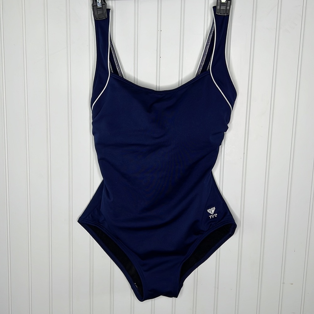 TYR Durafast  Elite Square Neck Control Fit One Piece Suit Size 8